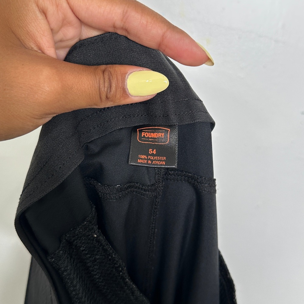 The Foundry Supply Co Mens Big and Tall Black Flat Front Shorts Size 54 Athletic - Picture 2 of 4